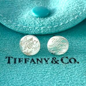 ティファニー 希少 ノーツ ラウンド ピアス シルバー 925 RT5fe