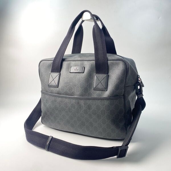 美品 グッチ GUCCI GGスプリーム 2way ボストンバッグ 170058