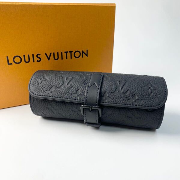 定価22.6万 未使用 ルイ ヴィトン LOUIS VUITTON エテュイ 3 モントル RFID 時計ケース ウォッチケース