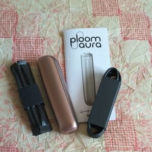 プルーム オーラ (Ploom AURA) ローズゴールド&クリーニングステック&USBケーブル&ユーザーガイドです♪♪