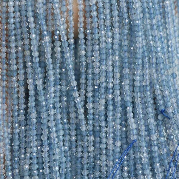 極小 天然石 アクアマリン ラウンドカット 2mm
