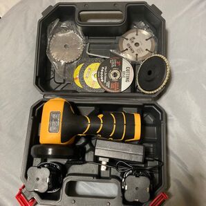 充電式ディスクグラインダー 未使用19500RPM対応バッテリー2個付き