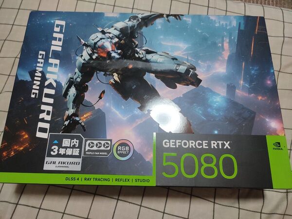玄人志向 NVIDIA RTX5080【国内正規品】GG-RTX5080-E16GB/OC/TP 保証有り 未使用 外箱開封済み