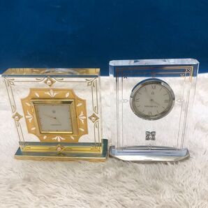 MIKIMOTO ミキモト 置時計 2個セット ゴールド シルバー