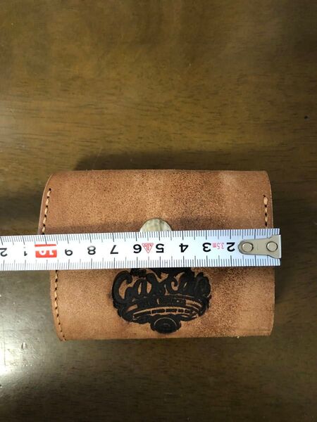 馬革 ホーウィン社 三つ折り財布 レザーウォレット スウェードナチュラル ハンドメイド