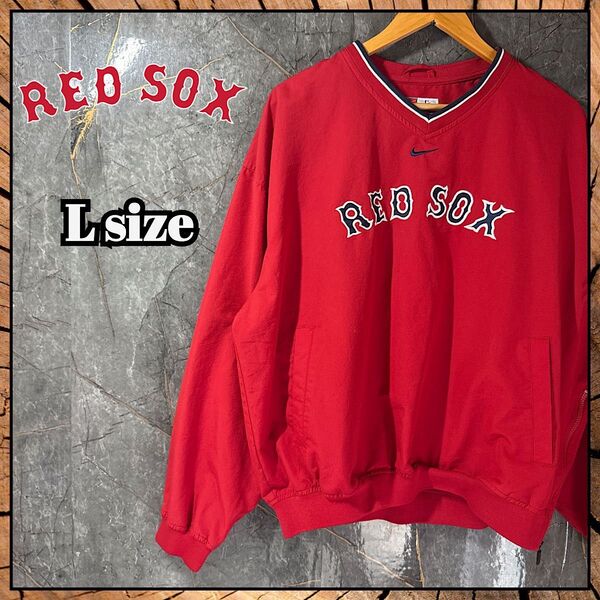 RED SOX ピステ ナイロンジャケット プルオーバー NIKE us古着