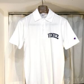 ☆champion チャンピオン☆パイル生地ポロシャツ白M「VENICE」
