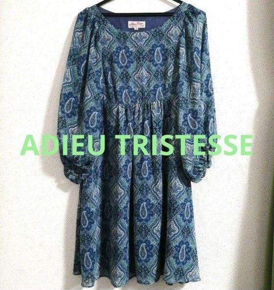 ADIEU TRISTESSE アデュートリステス シアー チュニック ワンピ