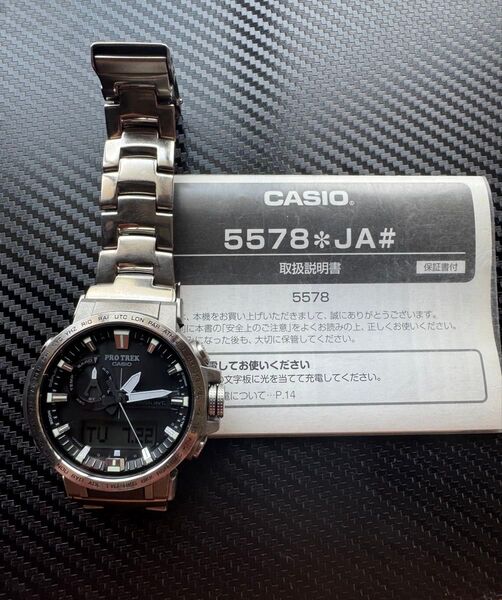 CASIO PROTREK PRW-60T タフソーラー チタンバンド