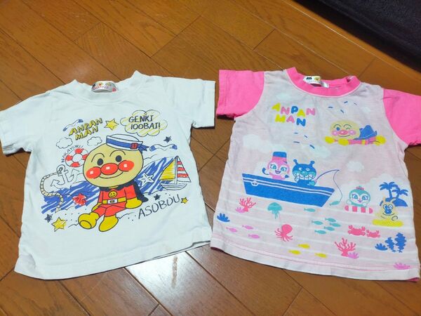 アンパンマン Tシャツ 2枚セット 90cm,95cm