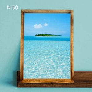 A4サイズ 送料無料 インテリアポスター アート作品 写真 素敵 キレイ 可愛い ポスターインテリア 海のインテリア 海のポスター