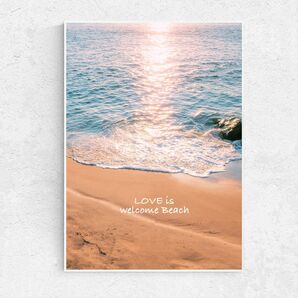 A4サイズ 送料無料 インテリアポスター アート作品 写真 素敵 キレイ 可愛い ポスターインテリア 海のポスター 海のインテリア