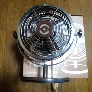 小型扇風機 Aroma Fan YURAGI レトロ風 ブラウン茶色系