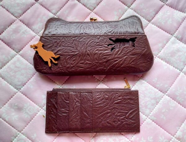 aoneco アオネコ がま口 ウォレット 長財布 猫 日本製