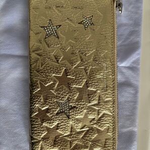 サロンドアルファード ゴールド 薄くて軽い 長財布 美品 星 革
