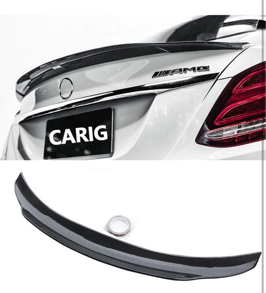 CARIG リアスポイラー ベンツ2015-2020 Cクラス W205 AMG C43 C63 C63s カーボン調 ABS製