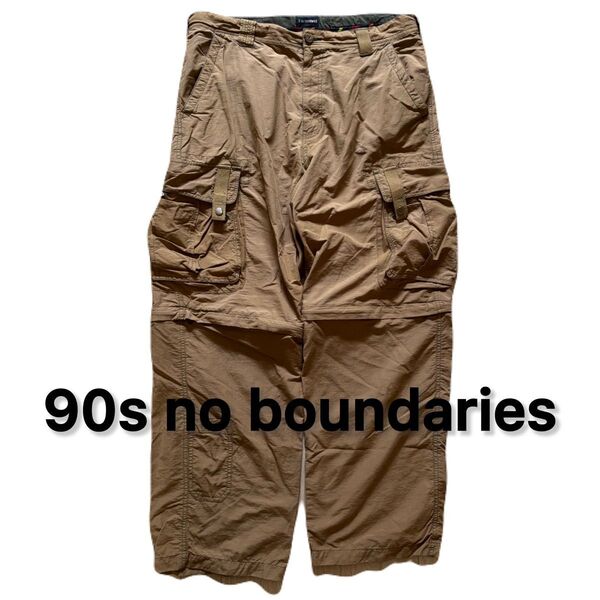 90s no boundaries バギー 古着 34 ヴィンテージ ビンテージ カーゴパンツ ワークパンツ アメカジ Y2K