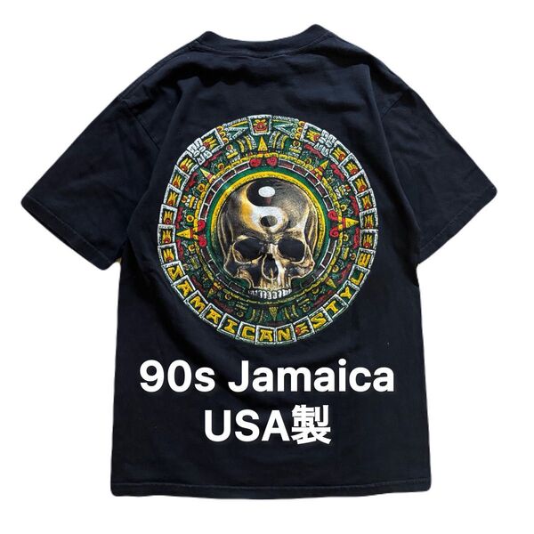 90s Jamaica USA製 Tシャツ ヴィンテージ ビンテージ アメカジ ジャマイカ アメリカ製 古着 半袖 レゲエ