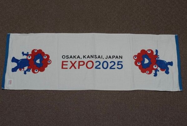 大阪・関西万博 2025 ミャクミャク タオル フェイスタオル グッズ 万博 EXPO A 白