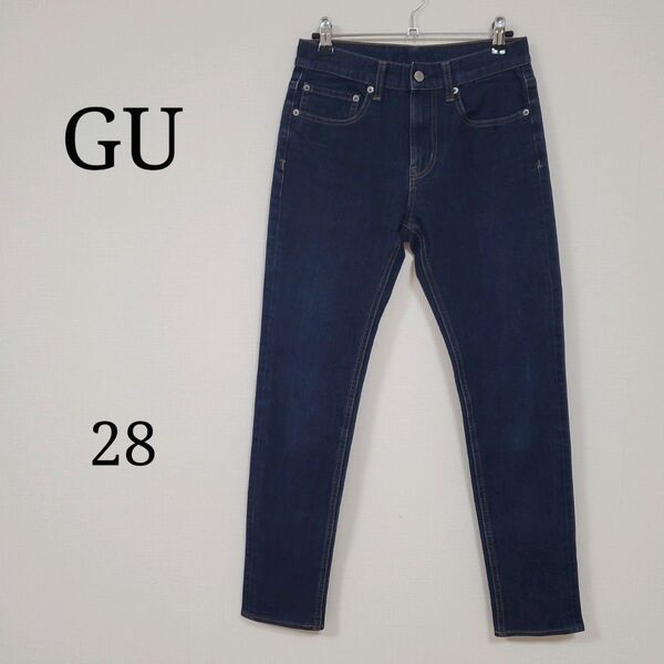 【GU】ジーユー (28) スーパーストレッチスキニージーンズ デニム メンズ