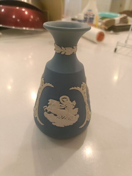 ヴィンテージ 花瓶 一輪挿し Wedgwood ウェッジウッド ジャスパーウェア 神話モチーフ 花入 花器