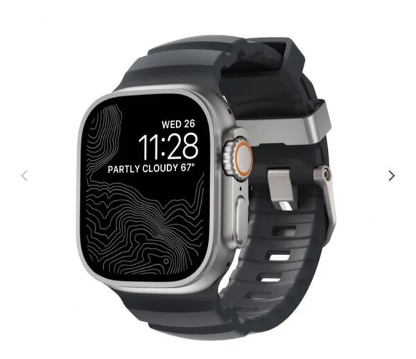 NOMAD ノマド applewatch バンド ストーム ナチュラルチタニウム スマートウォッチ