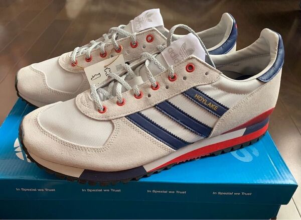希少 アディダス adidas HOLYAKE SPZL (GREY/NAVY) 30cm 未使用品