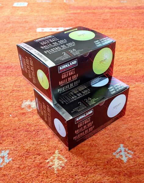 New〈イエロー 白〉最新〈〉 KIRKLAND カークランド 3ピース ゴルフボール 各24個 4ダース 未使用品 新品