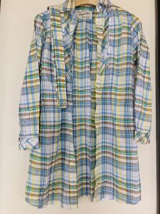  Michel Klein * check dress shirt dress 