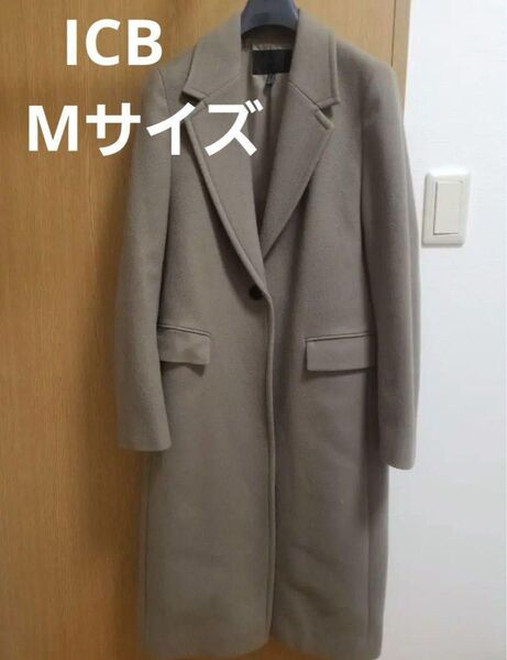 ICB チェスターコート 2 カーキ オンワード堅山 グリーン Mサイズ