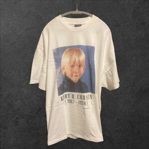 【バンド】カートコバーン NIRVANA 白 半袖 Tシャツ 【M0026M】 Tシャツ L Tee 白 ホワイト トップス