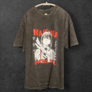 【アニメ】チェンソーマン マキマ ウォッシュ加工半袖 Tシャツ 【M0031M】 Tシャツ 半袖Tシャツ Tee