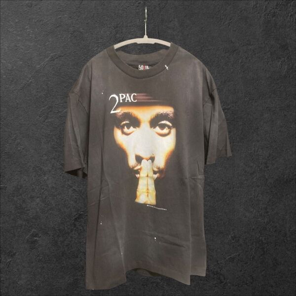 2PAC Tシャツ ヒップホップ 半袖 ストリート 【M0085M】 Tシャツ ストリート 半袖Tシャツ