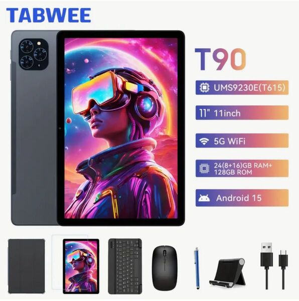 新品未開封 Gemini AI Android15タブレットPC Tabwee T90
