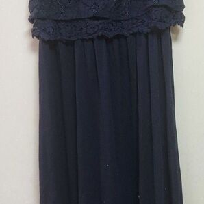 レース切替ワンピース ネイビー