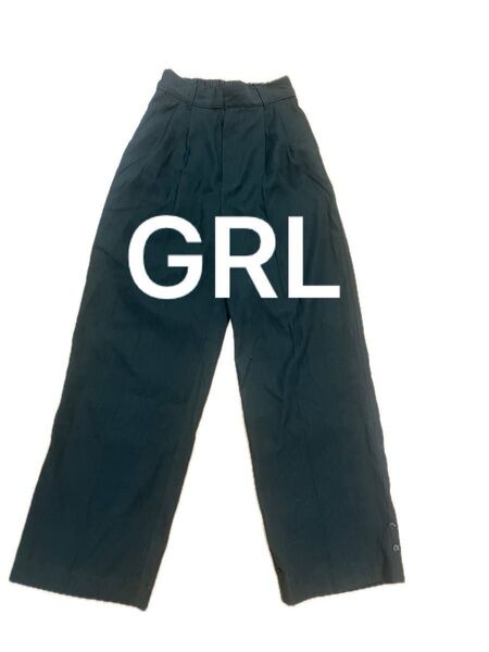GRL グレイル パンツ ダークグリーン スラックス