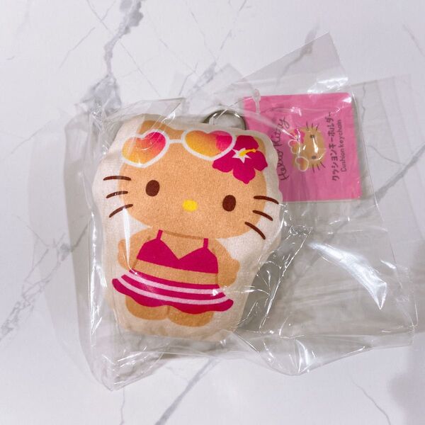 サンリオ 日焼けキティ ハローキティ キティ クッションキーホルダー