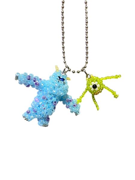 モンスターズインク サリー&マイクビーズキーホルダー