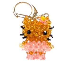 ギャルキティ ビーズキーホルダー (ピンク)