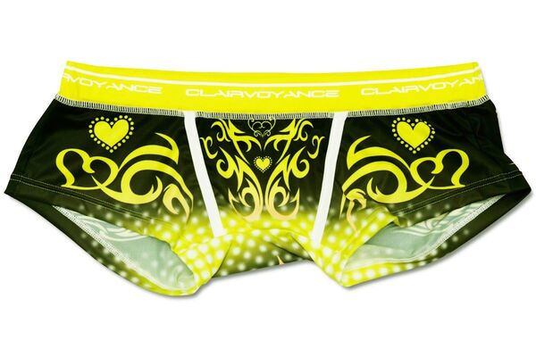 clairvoyance(S-M)淫紋 Yellow in-line ローライズ ボクサーパンツ
