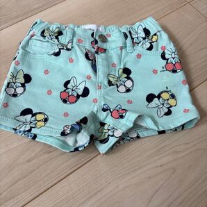 ショートパンツ 女の子 ミニー ディズニー 半ズボン 110