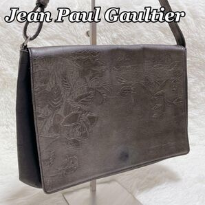 【廃盤品・希少】Jean Paul gaultier ニューローズ ショルダーバッグ ハンドバッグ 斜めがけ レザー