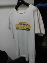 半袖Tシャツ 白　プリントイラスト　車タクシー　エイティエイティーズ　88_画像2