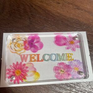 ハンドメイド ウェルカム プレート 飾り インテリア