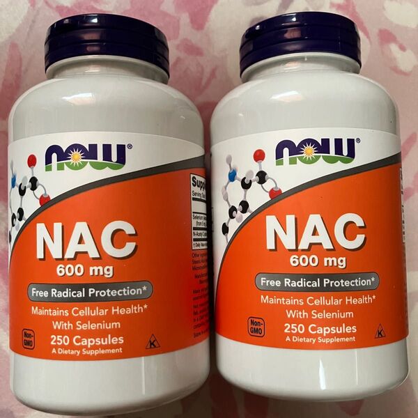 【2個セット】NOW Foods ナウフーズ NAC ナック 600mg 250カプセル