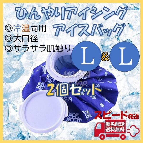 アイスバッグ Lサイズ 2個 氷のう 氷嚢 アイシング ゴルフ 熱中症 冷却