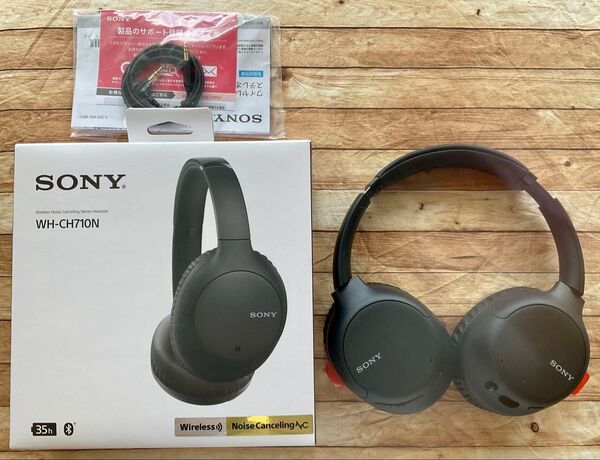 ワイヤレスノイズキャンセリングステレオヘッドセット WH-CH710N(B) ブラック ヘッドホン ヘッドフォン SONY ソニー