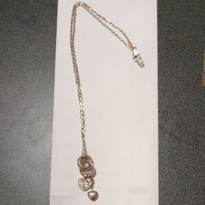 シルバーネックレス リング&ハートチャーム