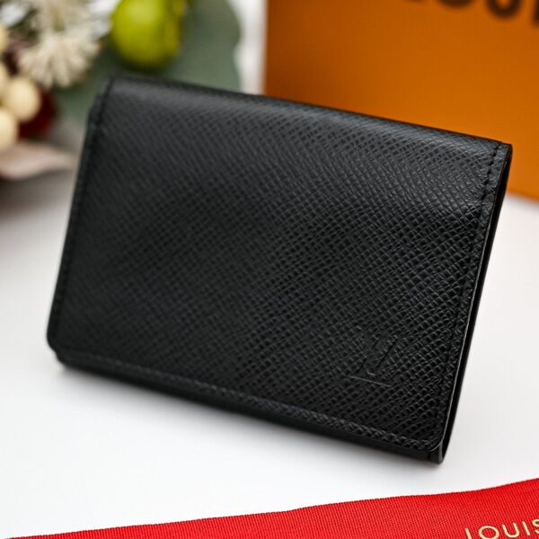 ルイヴィトン カードケース タイガ ブラック 名刺入れ ヴィトン Louis Vuitton アンヴェロップ メンズ ビジネス