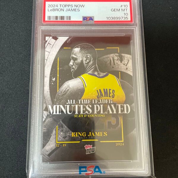 PSA10 topps NOW 10 LeBRON JAMES レブロン